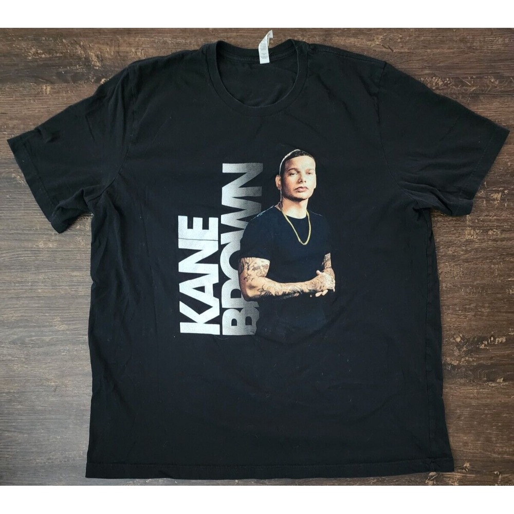 Kane Brown Shirt Mens‎ 2XL Black Tour Short Sleeve T-Shirt